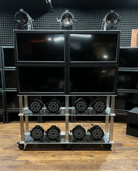 24" 2x2 Quad Deck - Rolling Modular Stand